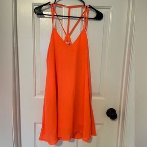 Love Riche Brand, Neon Orange, Swing Dress